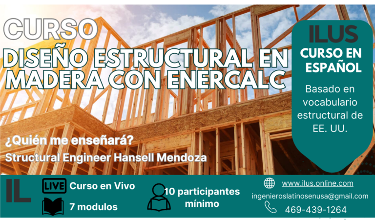 STRUCTURAL DESIGN IN WOOD WITH ENERCALC (SPANISH COURSE)